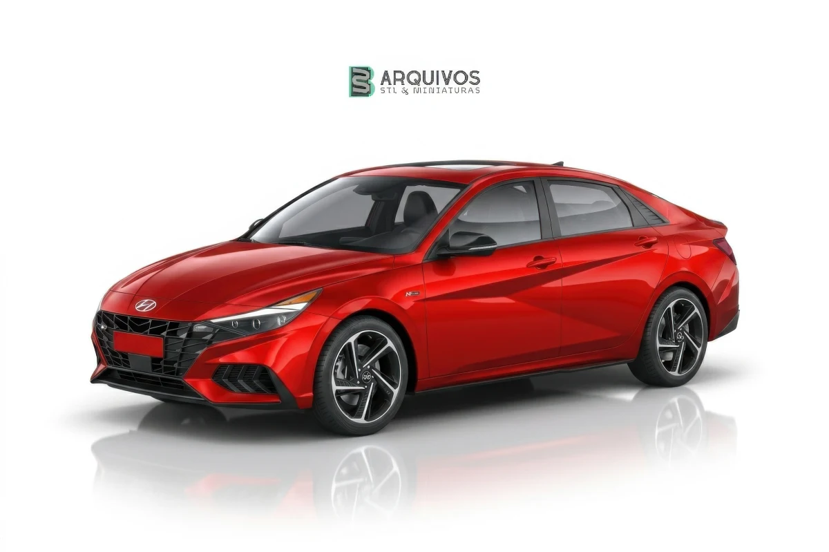 Modelo 3D STL - Hyundai Elantra N Line 2021 — foto 4